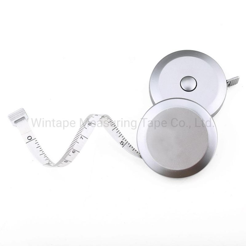 1.5m Silver Color Round Shape Tape Measure