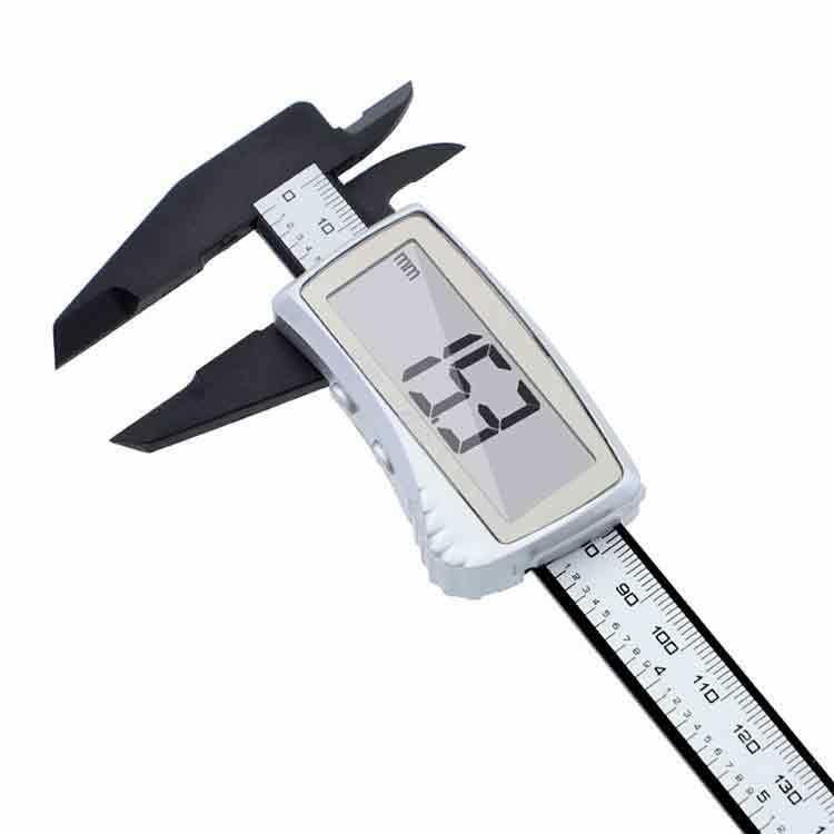 Plastic Digital Caliper 150mm Large Screen Electronic Vernier Caliper Carbon Fiber Metric Inch