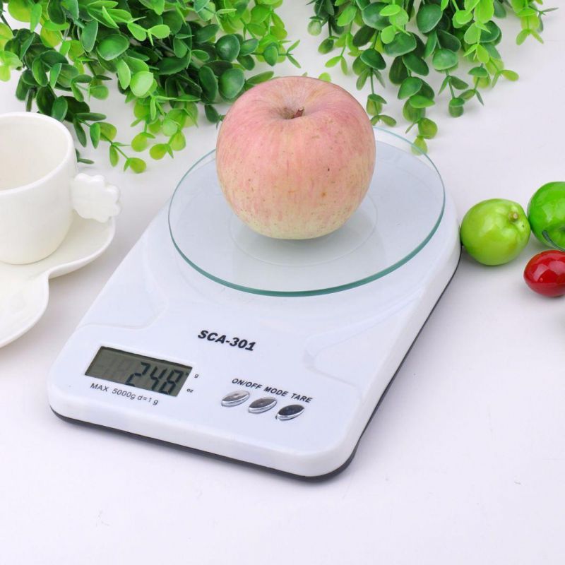 White Electronic Kitchen Scale Digital Food Scale