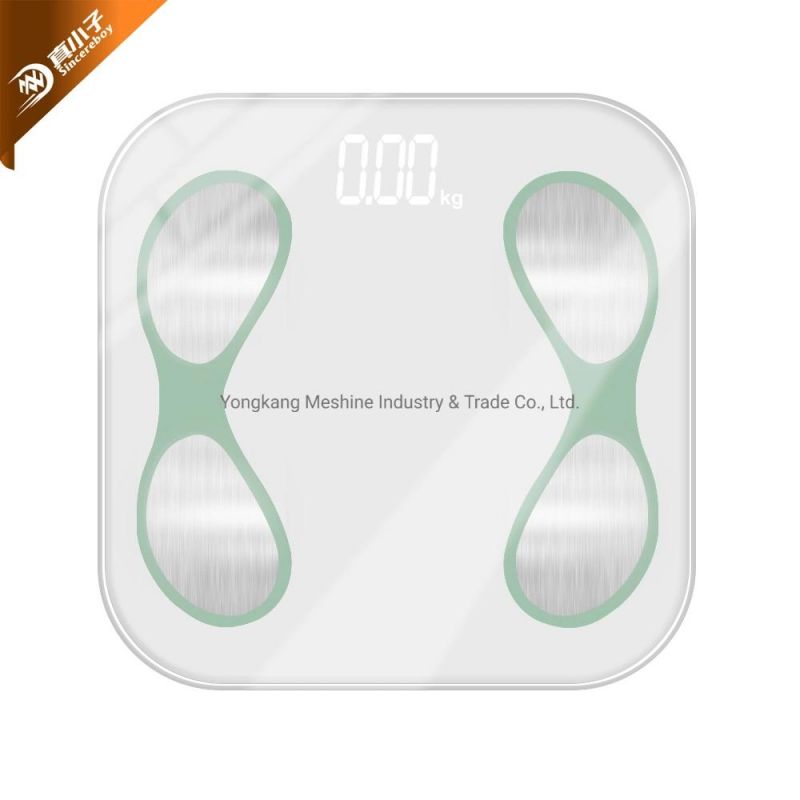 Bluetooth Body Fat Scale with LED Display and Tempered Glass Platform