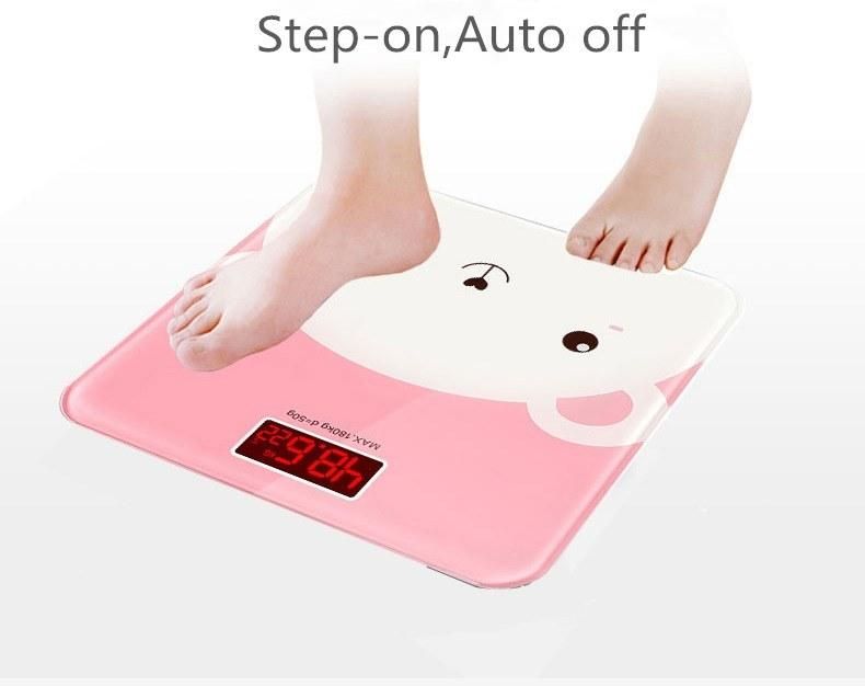 Amazon Hot Selling 180kg Weighing Scale Digital Body Fat Scale Bathroom Scale