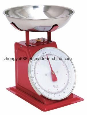 Supermarket Dedicated Stainless Steel Bowl Mechanical Fruit Vegetables Scale