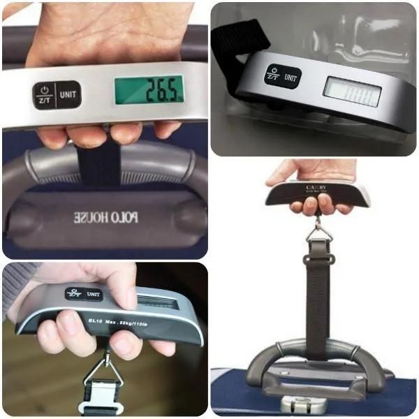 LCD Backlit Multifunction Mini ABS Plastic Digital Hanging Scale