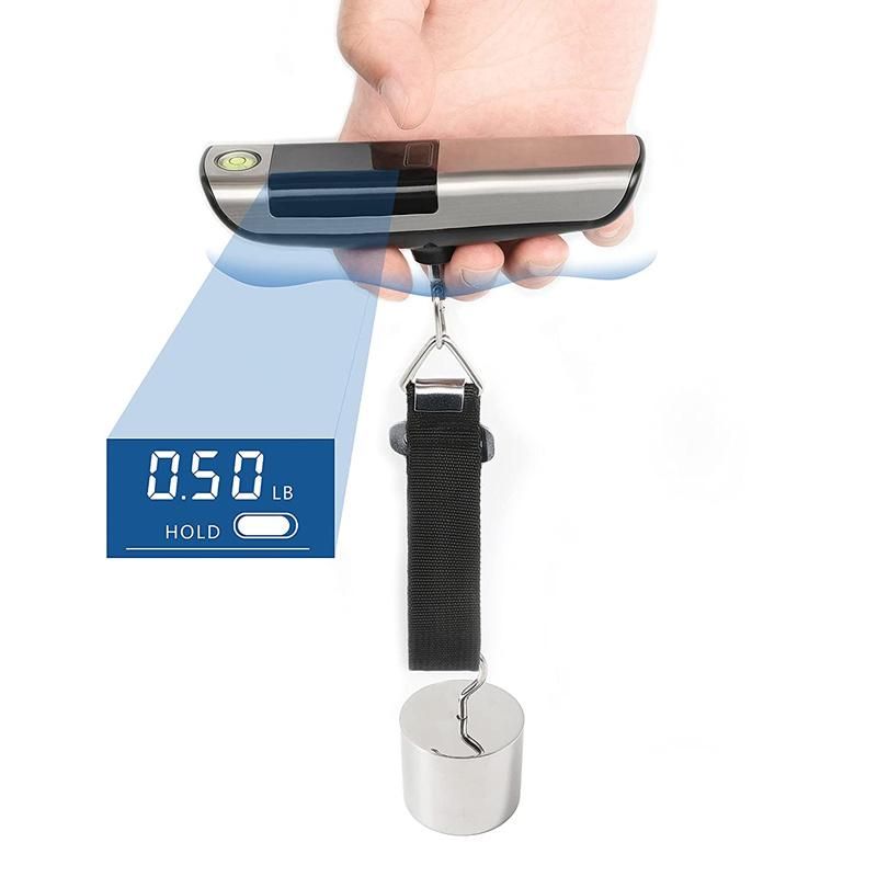Luggage Scale with Built-in Tape Measure, with Horizontal Bubble Digital Portable Travel Suitcase Weigher (Digital)