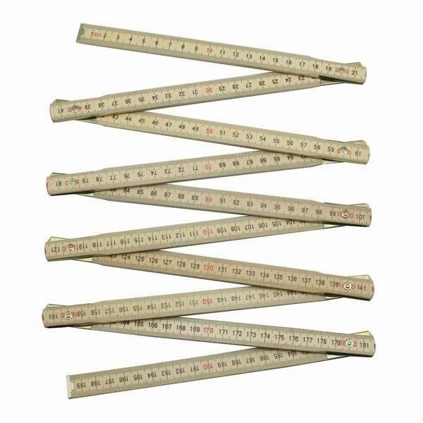 Swedish or German Type Wooden Folding Rulers