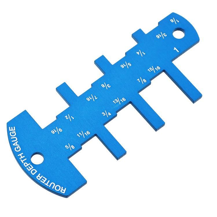 Table Saw Measuring Ruler Depth Measurement Height Limit Gauge Aluminum Alloy Small Saw Blade Woodworking DIY Gadget