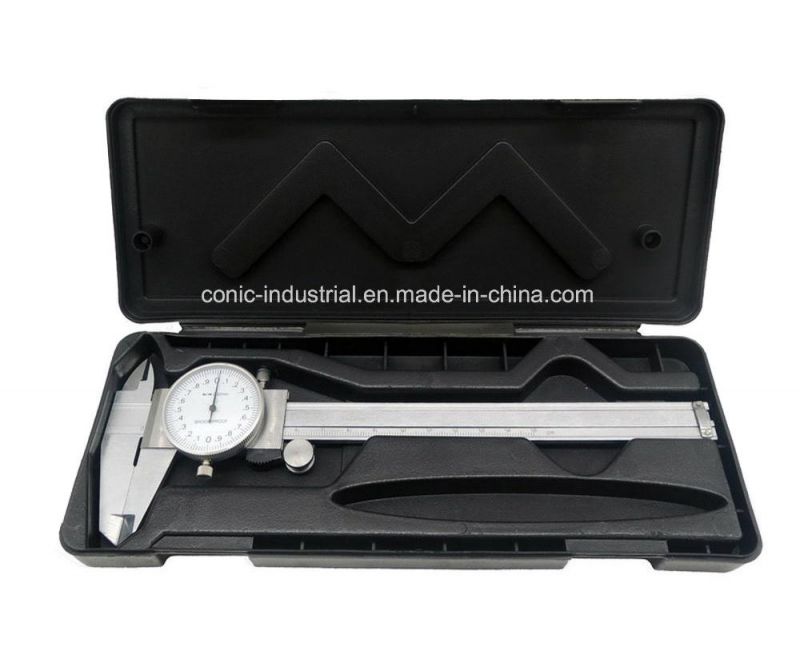 150mmx0.02mm Stainless Steel Dial Caliper with Metric Graduation