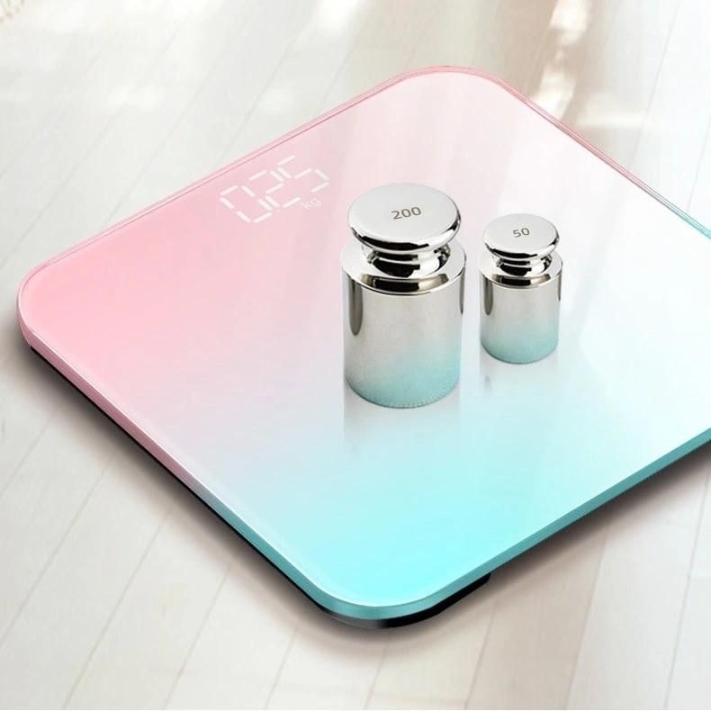 Body Scale Digital Personal Scale, 180kg Body Weighing Round Glass Electronic China Weight Scale