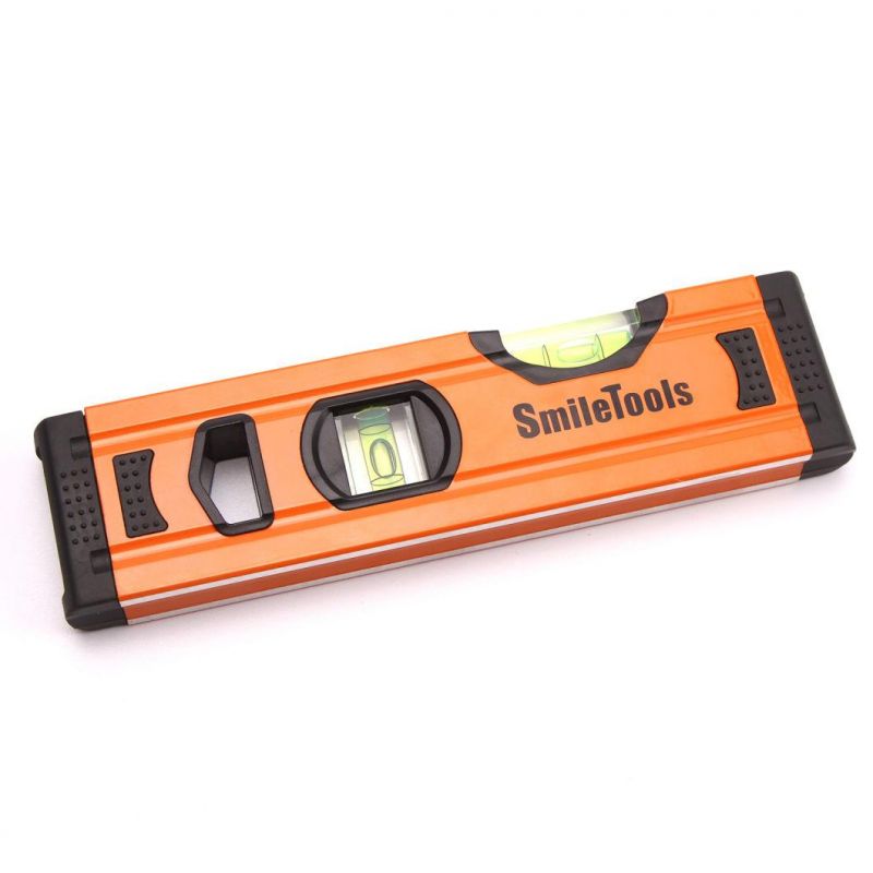 Two Vials Horizontal Vertical Spirit Levels with ABS+TPR Handle