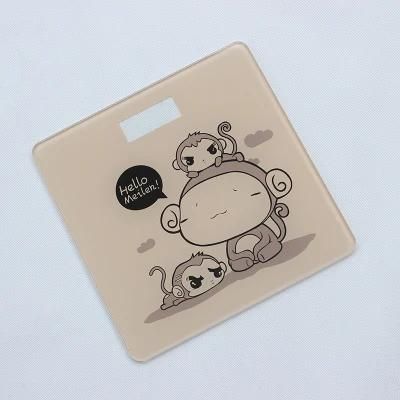 Cartoon Body Scale Electronic Balance Tempered Cover Panel Glass Plate