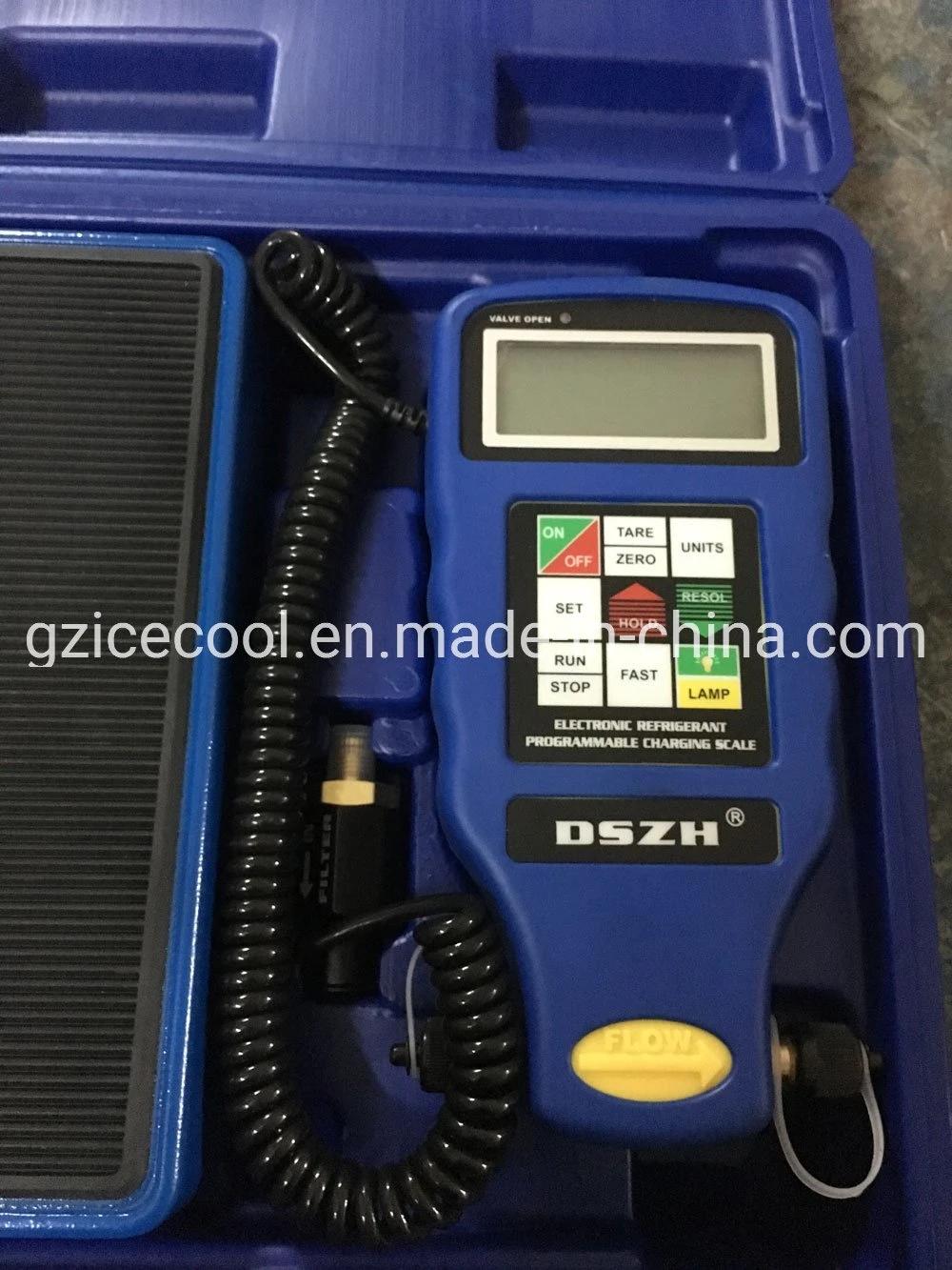 100kg Dszh LCD Display Large Flow Programmable Digital Refrigerant Charging Scale Rcs-N9030