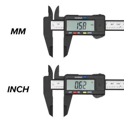 Plastic Vernier Caliper 6 Inch LCD Screen Electronic Digital Caliper Vernier