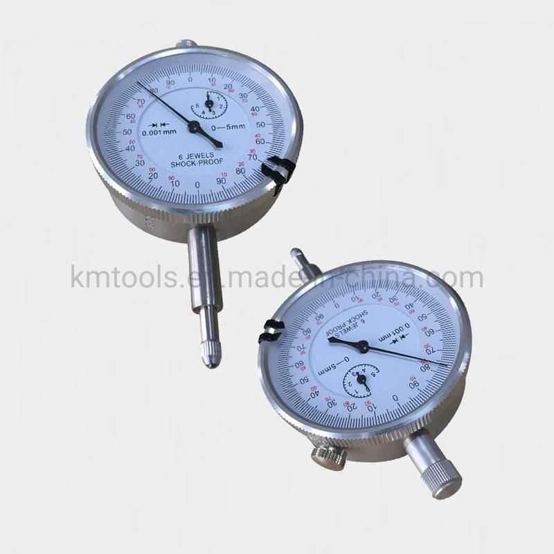 Function Mechanical Types of Dial Gauge Test Indicator with 0-5mm Meter Precise 0.001