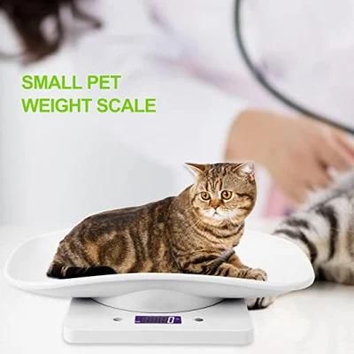 Pet Dog Weighting Scale, Small Kitchen Scale, Digital Pet Scale, Kitchen LCD Display Food Scale for Hamsters/Turtle/Kitten (22 lbs 10kg Capacity)