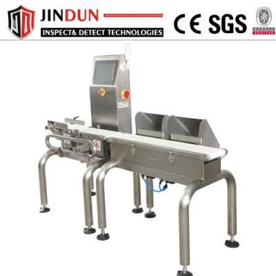 High Speed Conveyor Automatic Check Weigher with Two Output Sorting