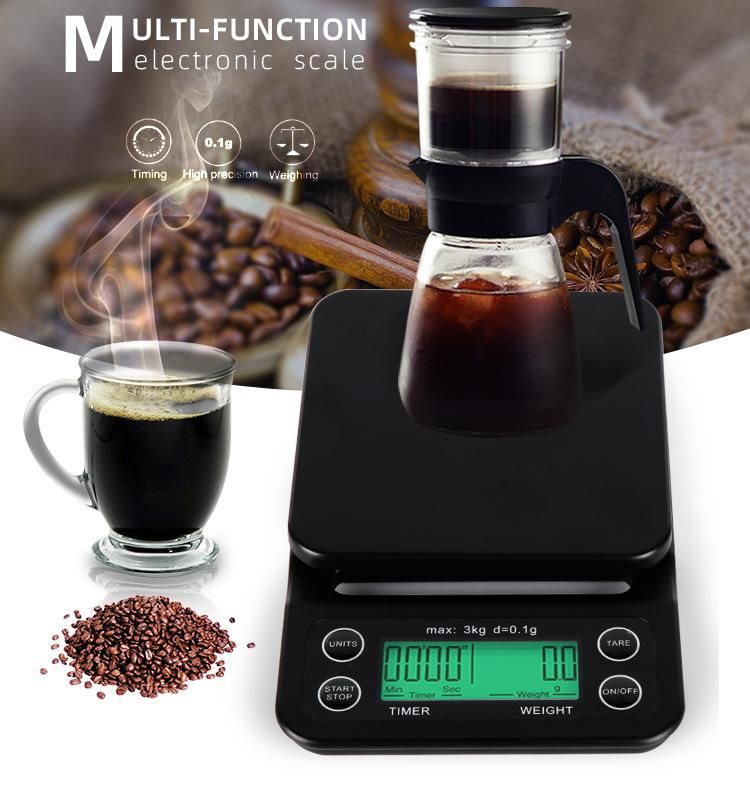 Hot Selling 3kg/0.1g Coffee Scale Household Kitchen Scale