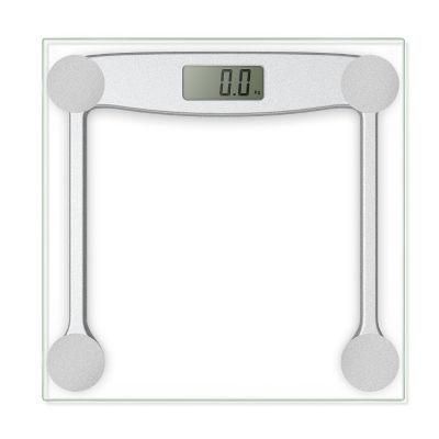 Transparent Tempered Glass LCD Display Electronic Bathroom Scale