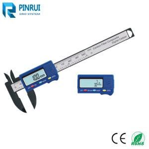 4 Inch Plastic LCD Digital Carbon Fiber Calipers for Metal Workshop