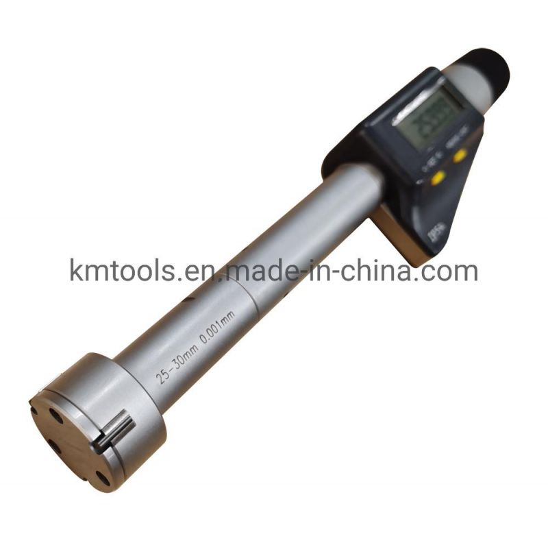 25-30mm Digital Three Point Internal Micrometer with IP54 Protection Degree