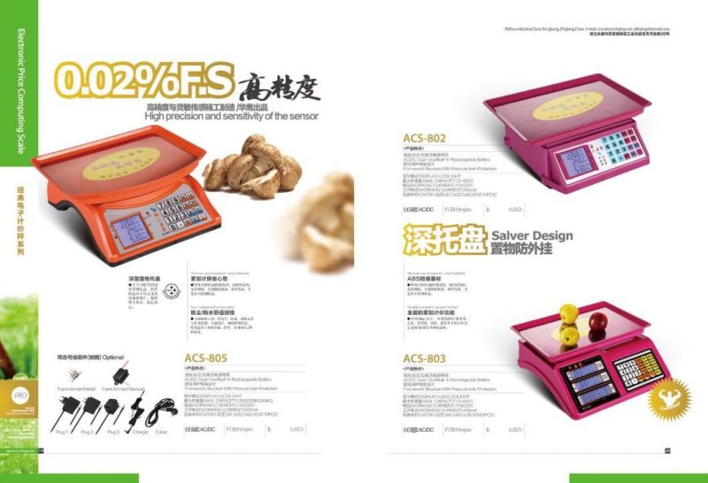 220V Acs Series 40kg Digital Price Computing Counting Weighing Scale