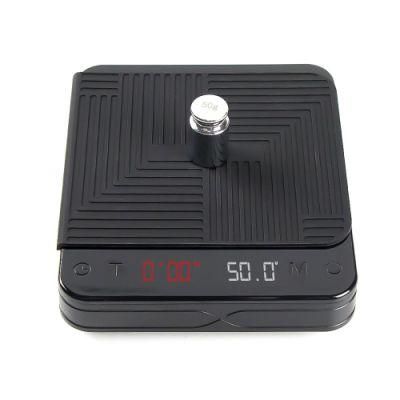 PMMA Material High-End Timer Coffee Scale Automatic Timing Smart Coffee Scale USB Provided