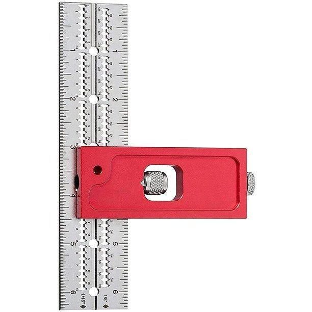 DIY Adjustable Woodworking Caliper One Time Tool Carpenter Layout Marking Ruler Tool