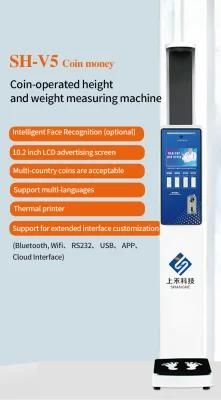 Height and Weight Scale Machine with Printer and Coin Slot