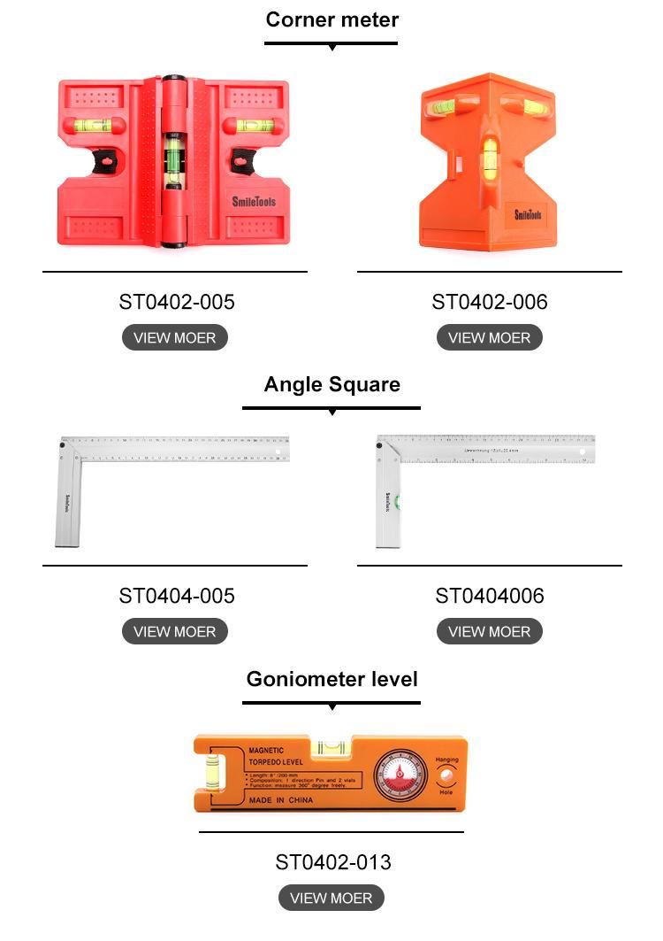 Wholesale Custom Spirit Level with Magnet Woodworker Decoration
