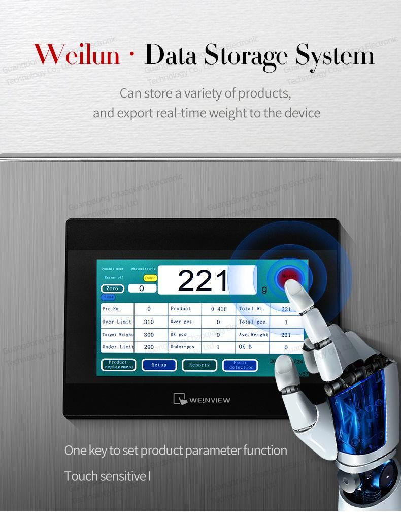 Automatic Checkweigher Weight Checking Machine with Reject System