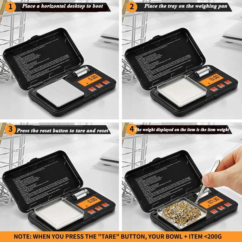 OEM Portable Electronic Scale 0.001g Mini Tool Box Jewelry Scale 0.01g