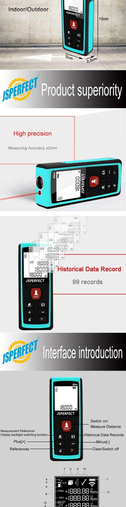 Digital Wholesales Distance Meter Laser Measure Price