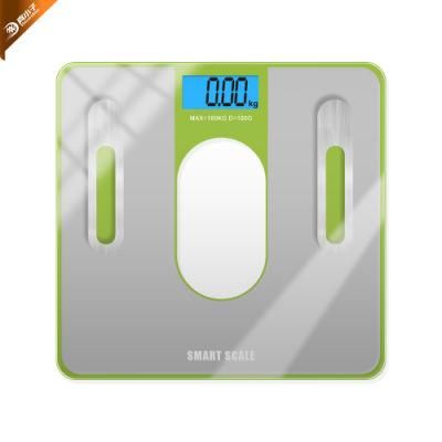 Tempered Glass Electronic Personal Weighing Scales with Fashion Imprinting