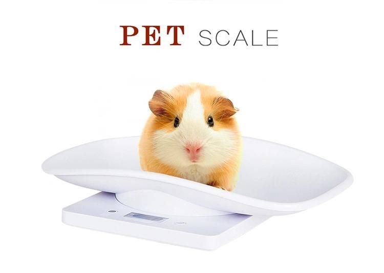 Pet Dog Weighting Scale, Small Kitchen Scale, Digital Pet Scale, Kitchen LCD Display Food Scale for Hamsters/Turtle/Kitten (22 lbs 10kg Capacity)