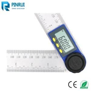 2-in-1 Stainless Steel Digital Protractor Angle Finder Ruler for Metal Wook Work