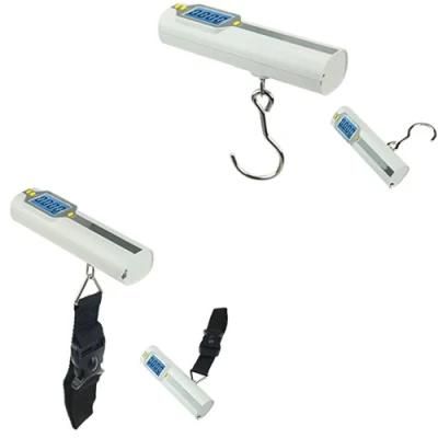 50kg Travel Electronic Weighing Scale Strap Luggage Scale with 1m Measuring Tape