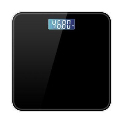 Kg Lb St Tempered Glass ABS Material Ultra-Thin LED Screen Hotel Family Electronic Digital Weighing Bathroom Weight Body Scale