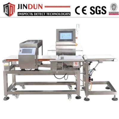 Combo System Metal Detector and Checkweigher Machine for Canday Industry