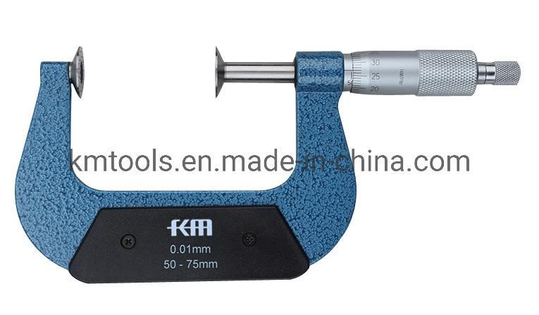 50-75mmx0.01mm Disk Micrometers (Non-rotating spindle)