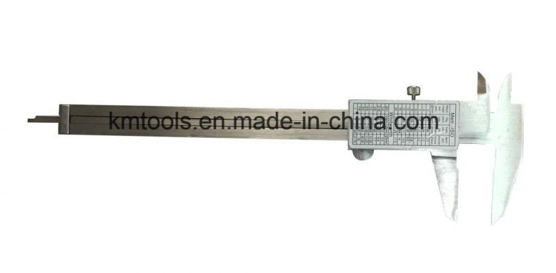 0-150mm/0-6′′ Mono-Block Stainless Steel Vernier Caliper