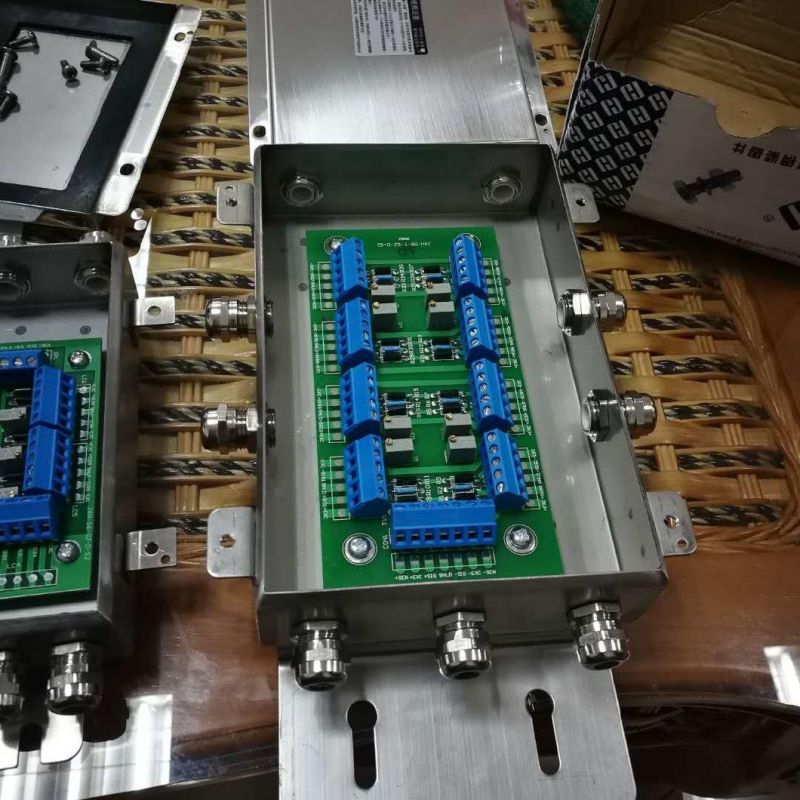 Wireless Junction Box Stainless Steel Load Cells Connectors Stainless Steel 304 Mixing Box Used for Platform Scales