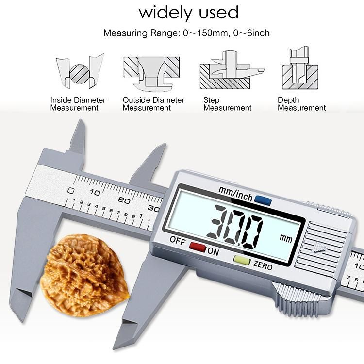 0-150mm Vernier Caliper Digital LCD Micrometer Measuring Calipers