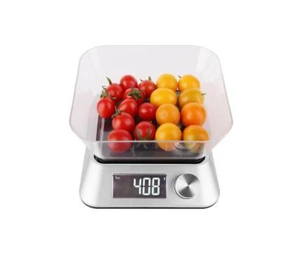 CE RoHS LFGB Fashion 5kg Electronic Kitchen Digital Scale Bowl Nutritional Food Weighing Digital Scales