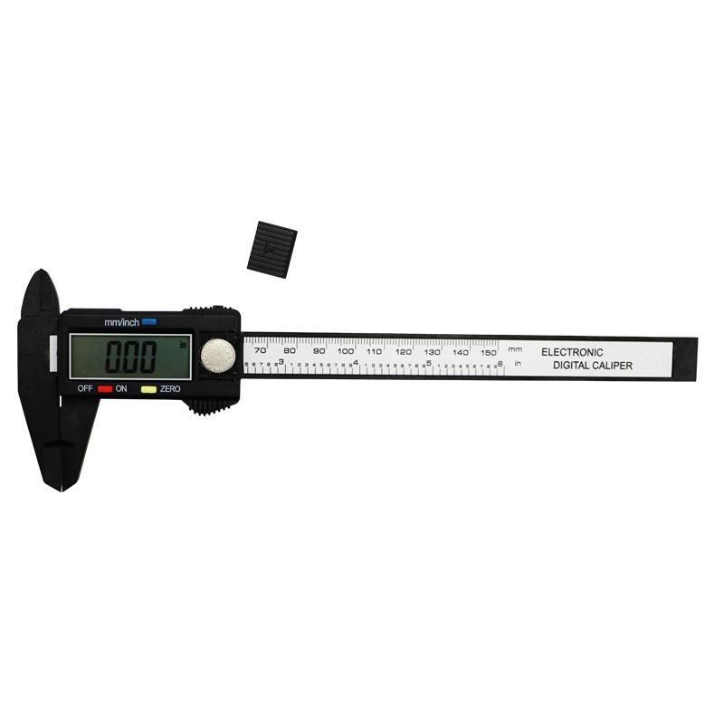 150mm 6" LCD Digital Electronic Carbon Fiber Vernier Caliper Gauge Micrometer Electronic Measuring Hand Tool Set Free Shipping