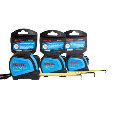 Fixtec Tape Measure Auto Lock 3m/5m/7.5m Wide Blade with Nylon Coating Measuring Tapes