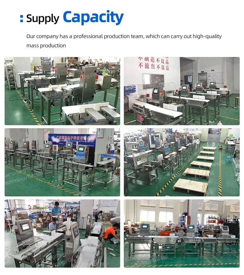 Conveyor Belt Food Metal Detector Weighing Machine with Counting Function