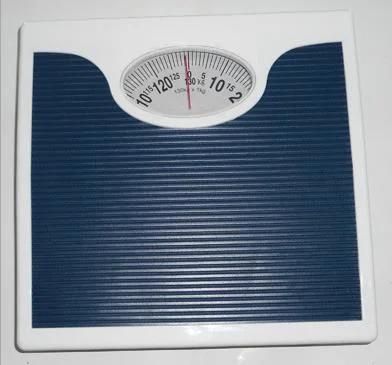 Mechanical Bathroom Scale with Leather Surface