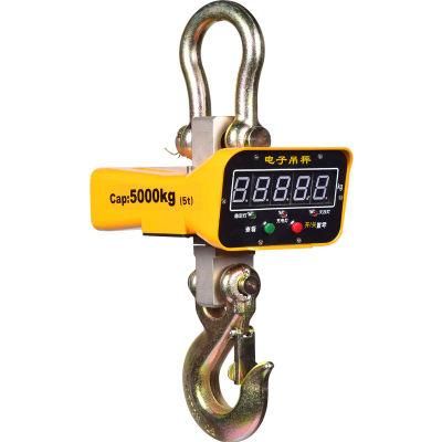1000kg Weighting Hanging Hook Wireless Crane Scale with LED Display