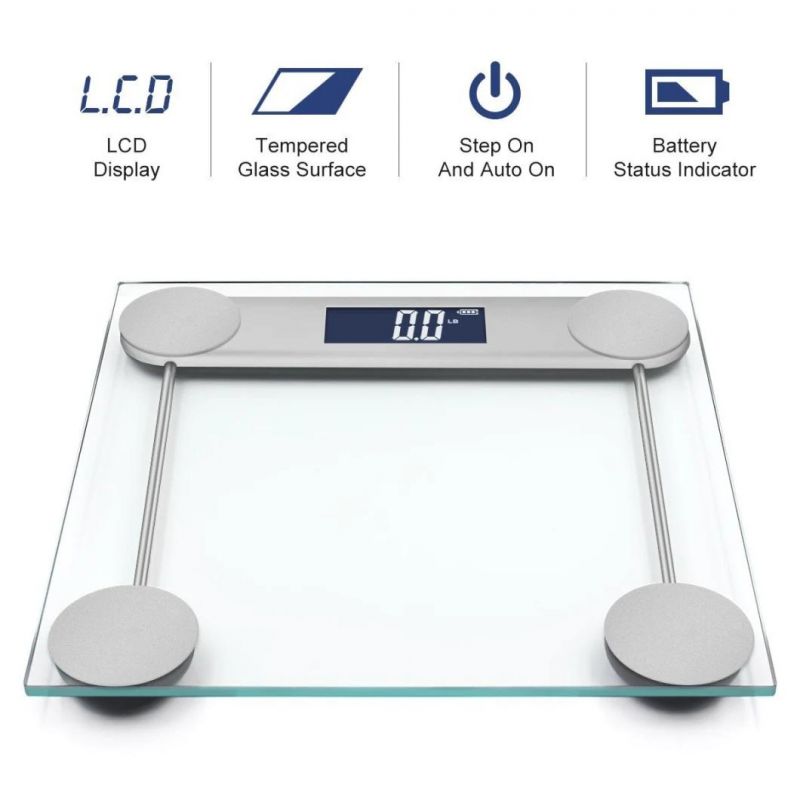 High Quality Factory Wholesale Household Home Smart Body Digital Weight Scale Glass