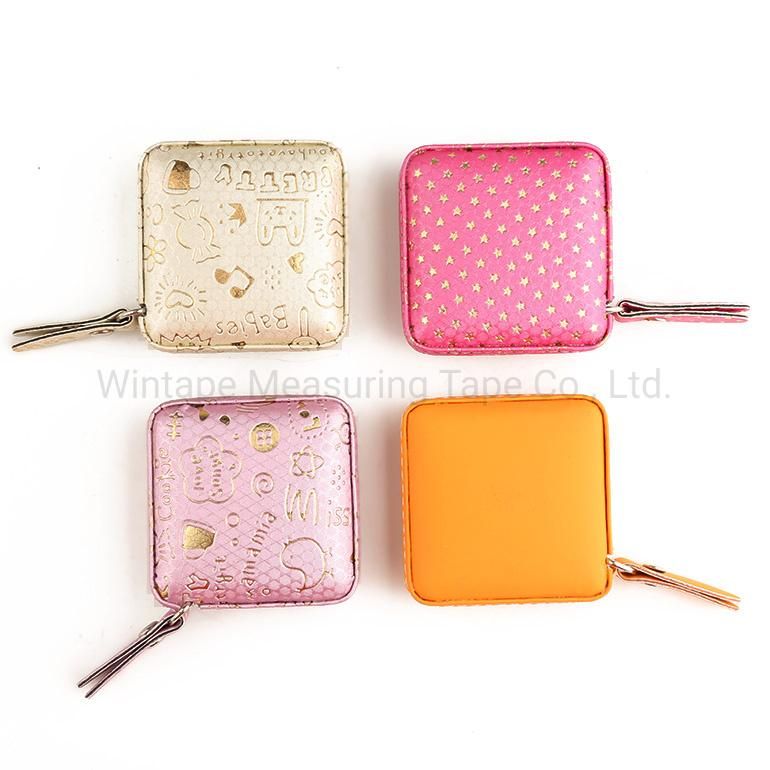 High Quality Square PU Leather Clothing Sewing Measuring Tape