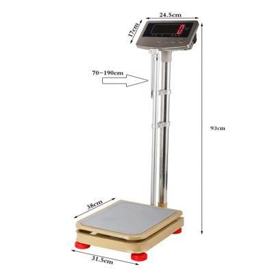 Good Quality High Accurate Electronic 100kg Platform Weighing Scale Digital